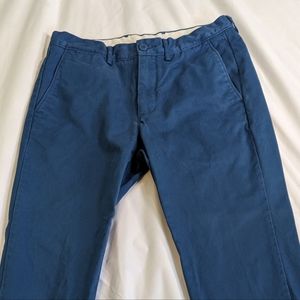Bright blue JCrew chinos. 30x30
